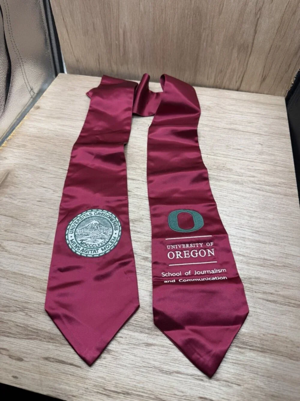 Vintage University Of Oregon Graduation Sash School Of Journalism